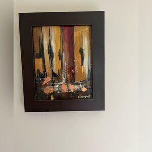 Edward Ambrose mixed media original 12x12 abstract art